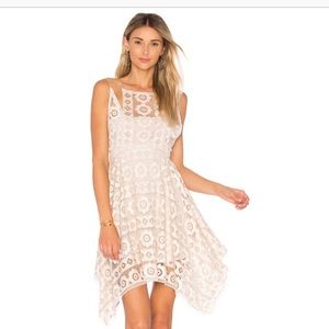 Free people “just like honey” white lace dress